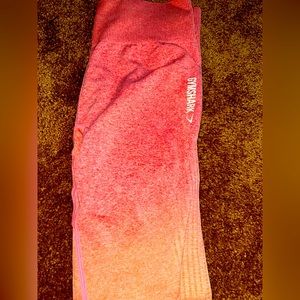 Ombré Orange Gym Shark Leggings